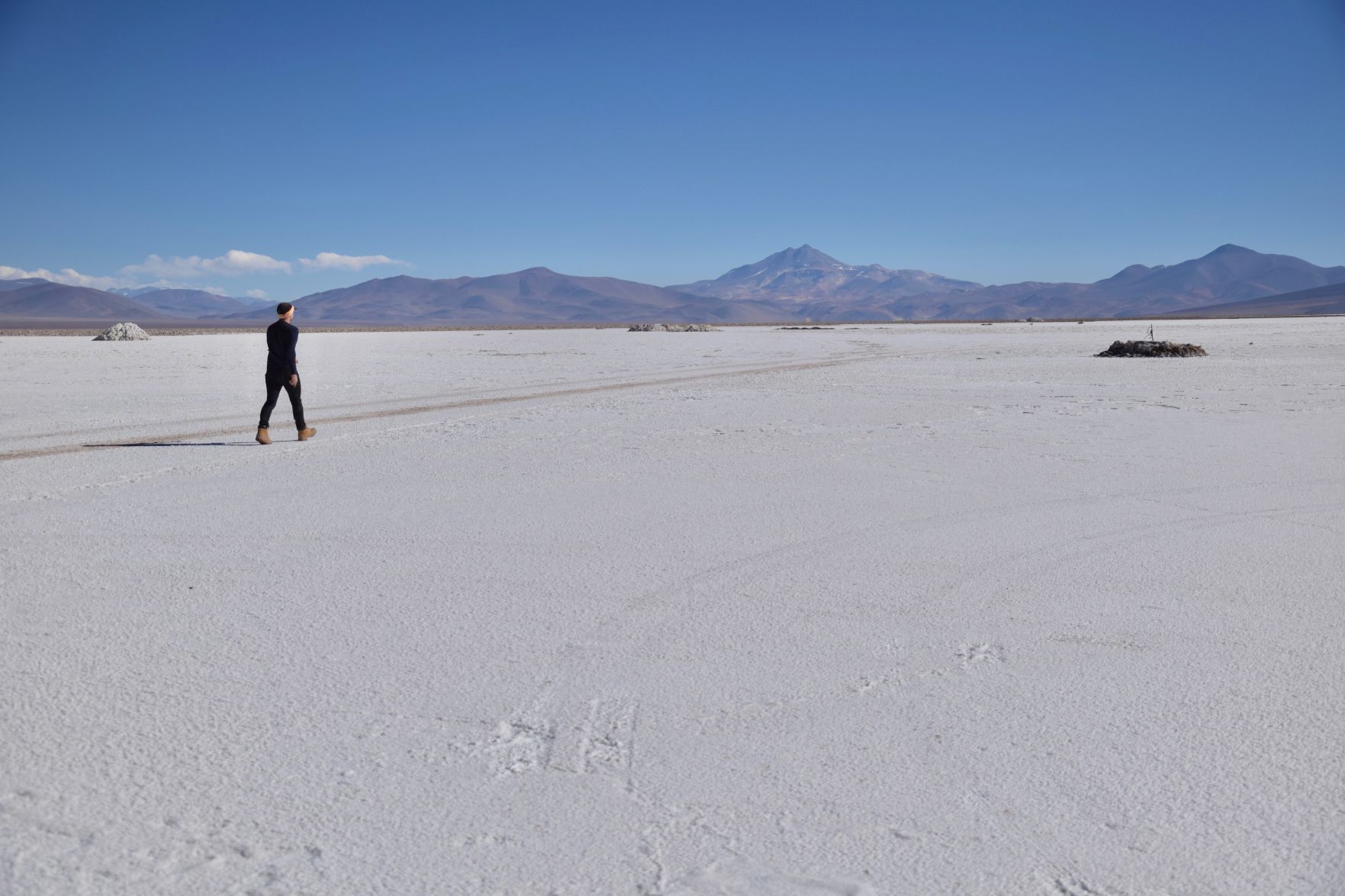 The Salar de Maricunga is the southernmost salt flat in South America.